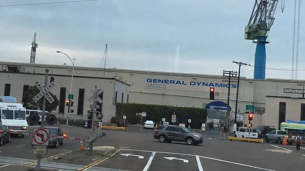 The General Dynamics NASSCO shipyard in Barrio Logan, San Diego