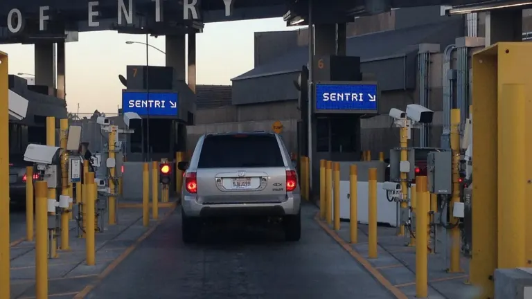 The SENTRI lanes at the San Ysidro Port of Entry