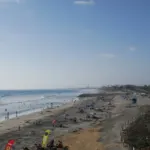 South Carlsbad State Beach below the coastal bluffs
