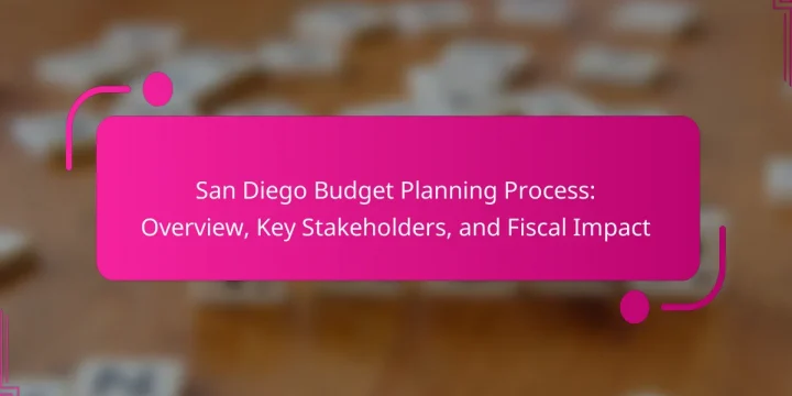 San Diego Budget Planning Process: Overview, Key Stakeholders, and Fiscal Impact