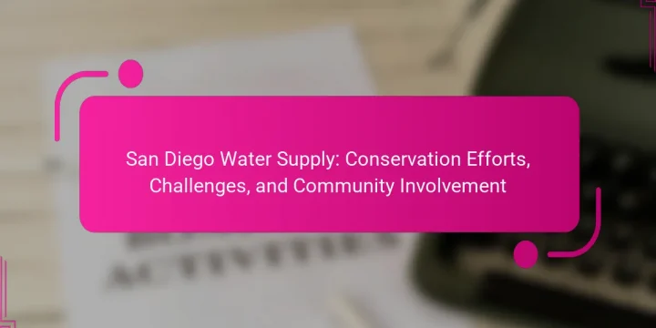 San Diego Water Supply: Conservation Efforts, Challenges, and Community Involvement