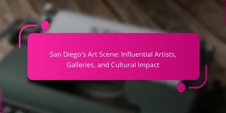 San Diego’s Art Scene: Influential Artists, Galleries, and Cultural Impact