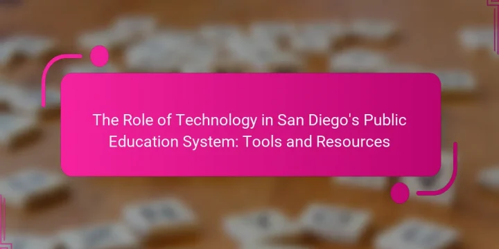 The Role of Technology in San Diego’s Public Education System: Tools and Resources