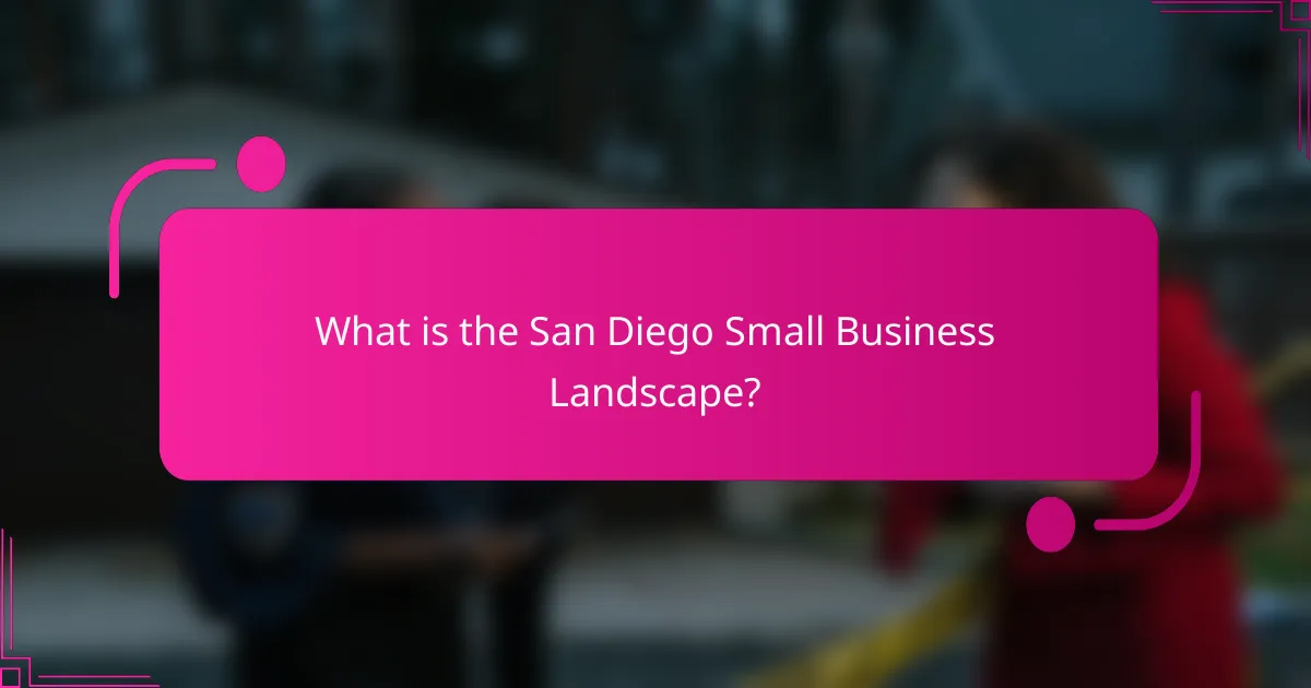 What is the San Diego Small Business Landscape?